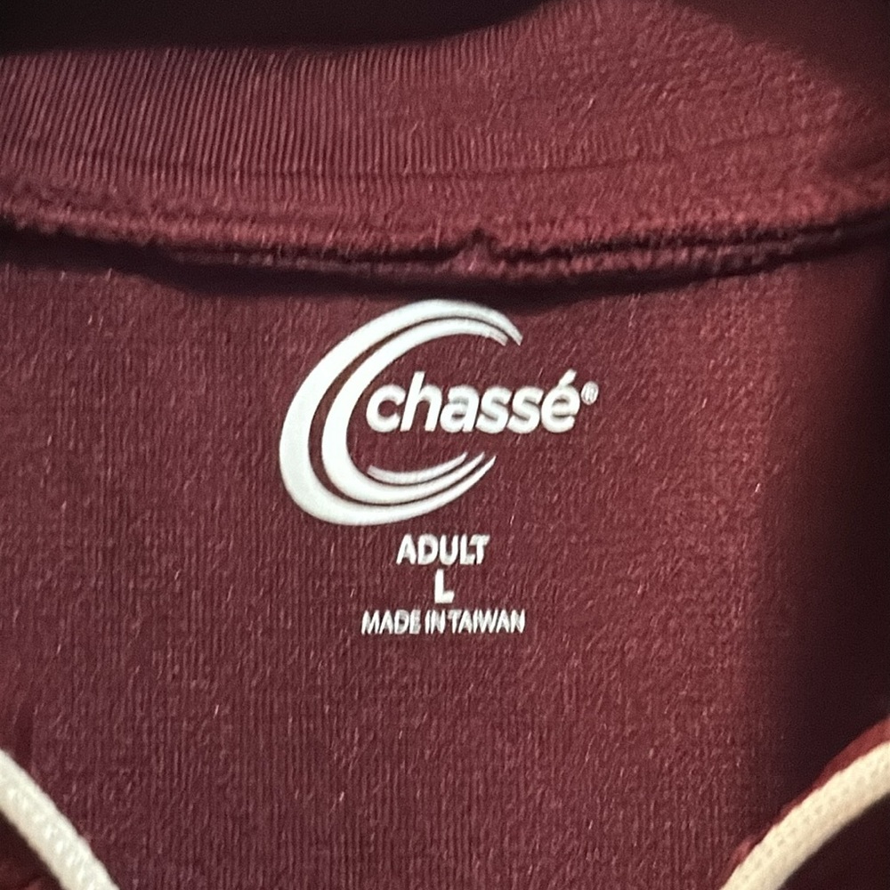 Chase Burgundy and White Athletic Jacket Size L - Picture 5 of 7